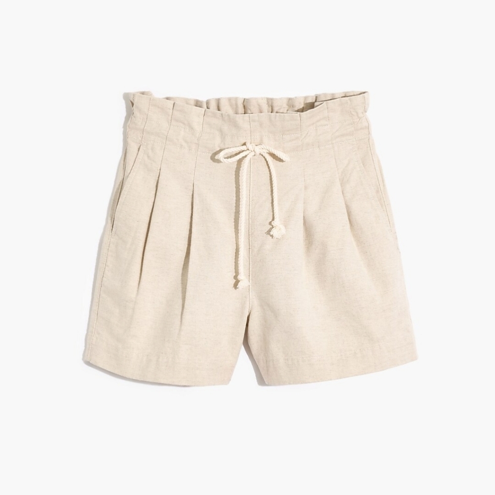 MADEWELL Drawstring pull-on paper bag shorts M